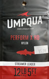 Umpqua Perfom X HD Streamer Leader 5' / 12 lbs